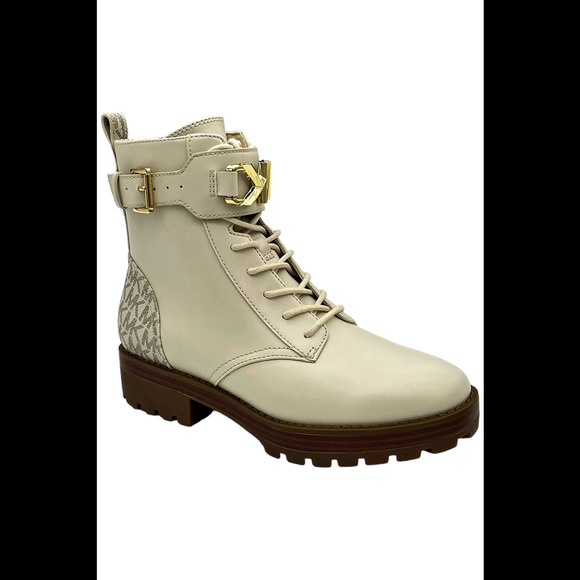 Michael Kors Women's Reed Lace Up Bootie Light Cream - Medium - Picture 1 of 3